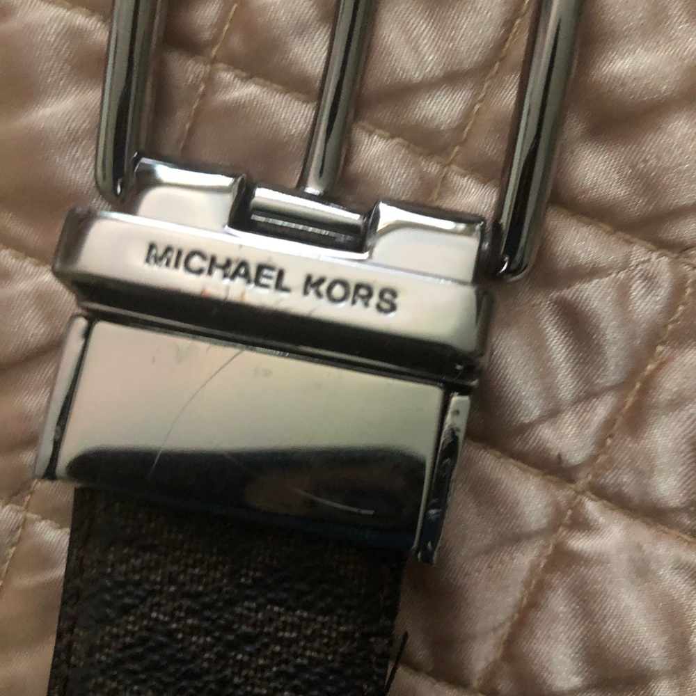 Michael Kors Mens Brown only Hardware Belt - Picture 9 of 14
